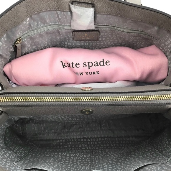 Kate Spade Larchmont Avenue Cityscape Pebbled Leather Satchel - new with tags - Picture 5 of 7